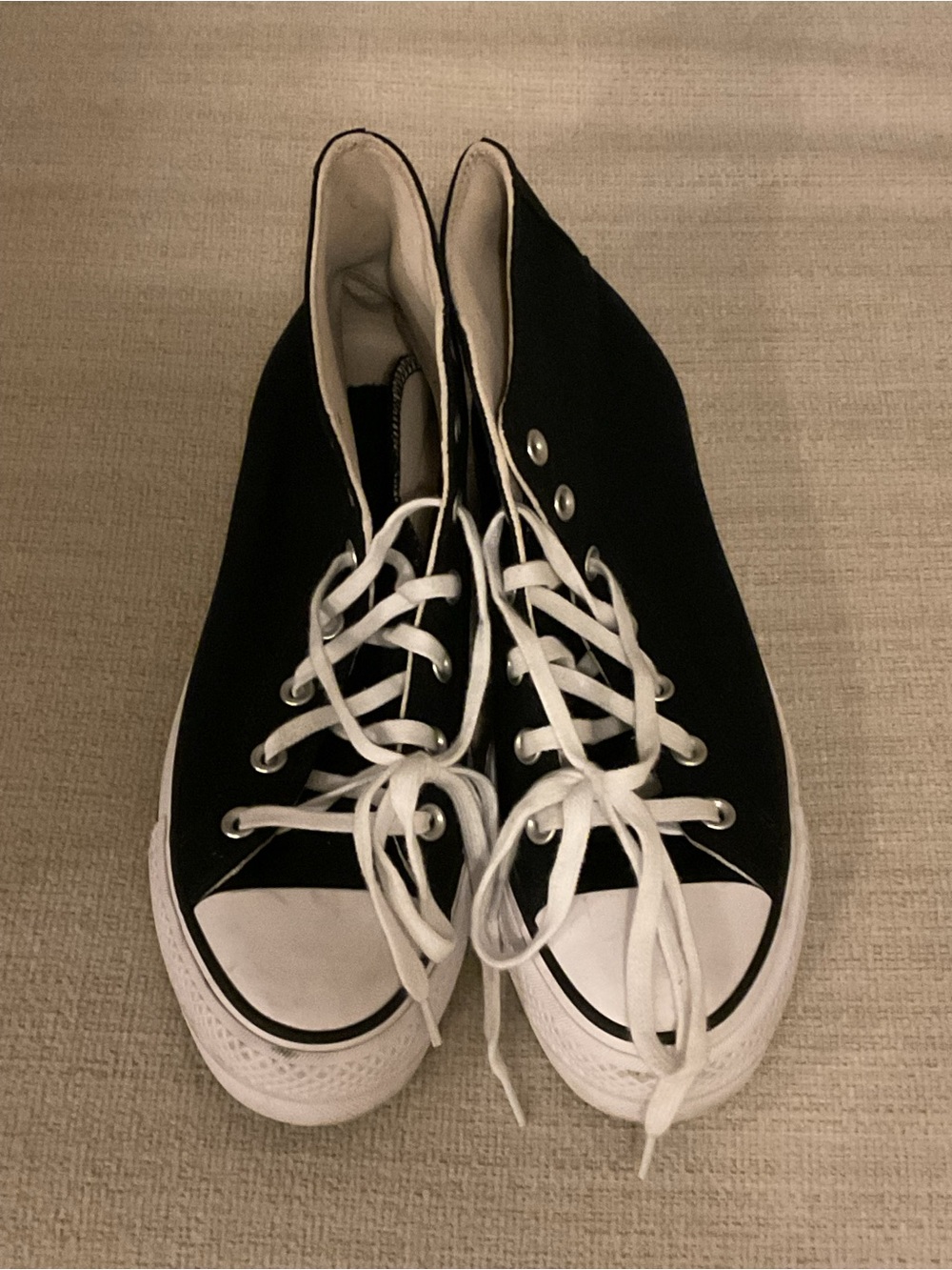 Converse Black and White High-Top Sneakers